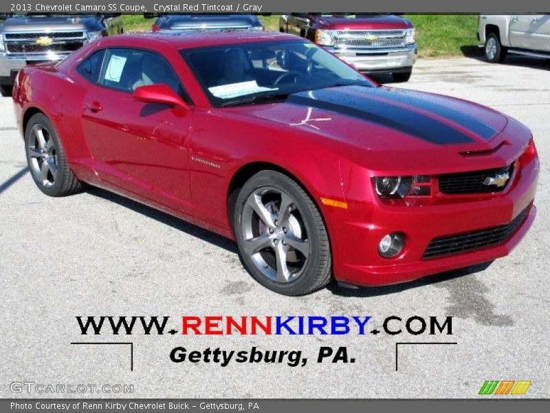 Crystal Red Tintcoat / Gray 2013 Chevrolet Camaro SS Coupe