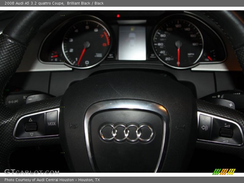 Brilliant Black / Black 2008 Audi A5 3.2 quattro Coupe