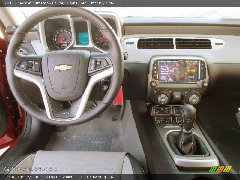 Crystal Red Tintcoat / Gray 2013 Chevrolet Camaro SS Coupe