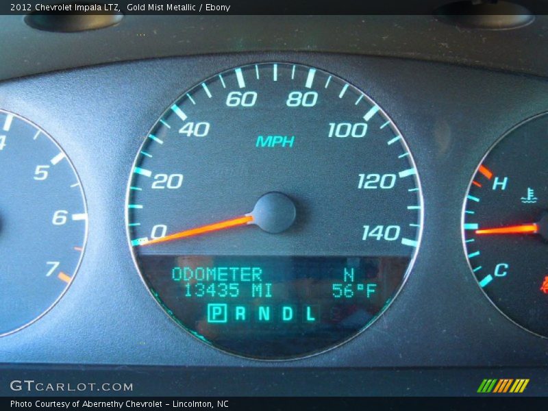 Gold Mist Metallic / Ebony 2012 Chevrolet Impala LTZ