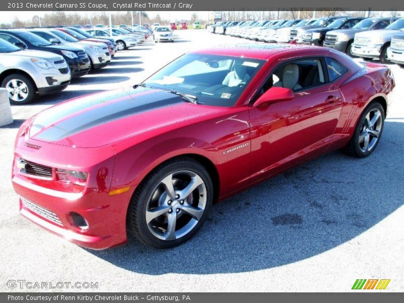 Crystal Red Tintcoat / Gray 2013 Chevrolet Camaro SS Coupe