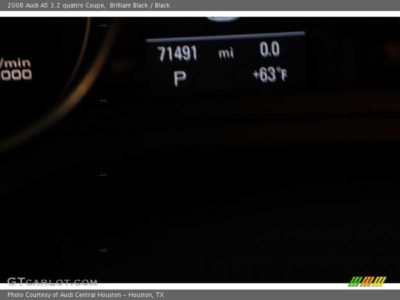 Brilliant Black / Black 2008 Audi A5 3.2 quattro Coupe