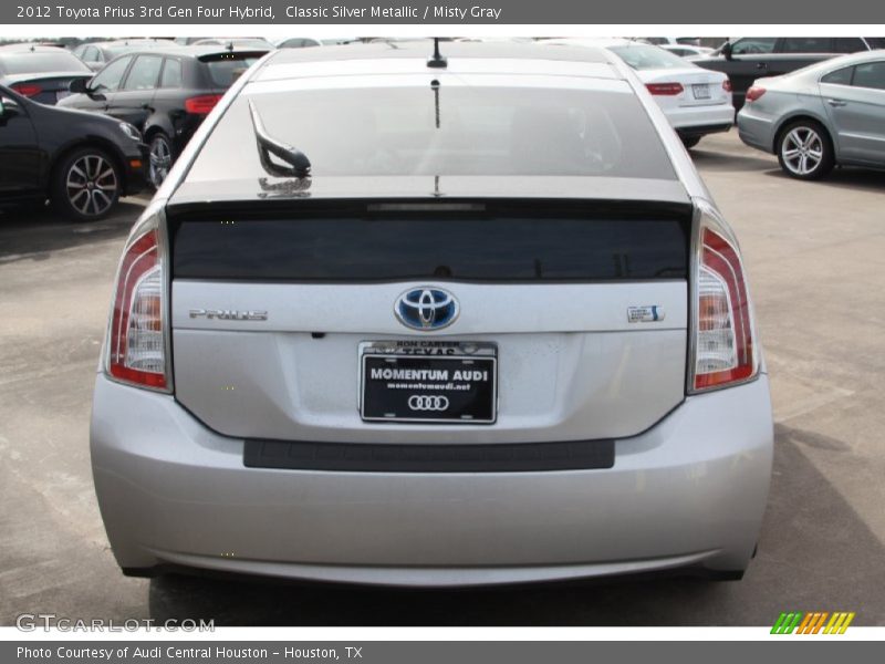 Classic Silver Metallic / Misty Gray 2012 Toyota Prius 3rd Gen Four Hybrid