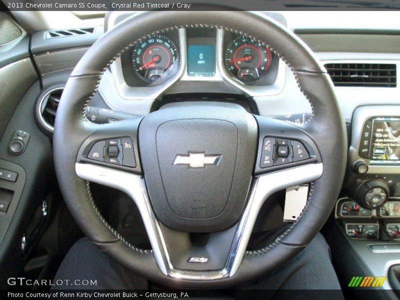 Crystal Red Tintcoat / Gray 2013 Chevrolet Camaro SS Coupe