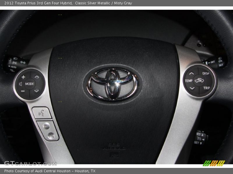 Classic Silver Metallic / Misty Gray 2012 Toyota Prius 3rd Gen Four Hybrid