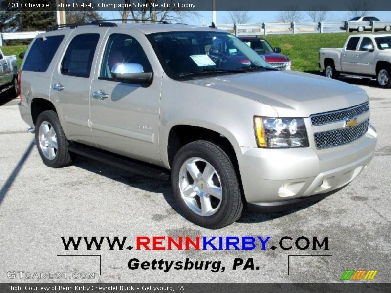Champagne Silver Metallic / Ebony 2013 Chevrolet Tahoe LS 4x4