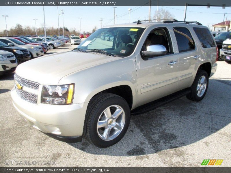 Champagne Silver Metallic / Ebony 2013 Chevrolet Tahoe LS 4x4