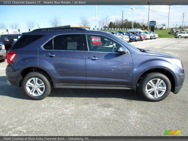 Atlantis Blue Metallic / Jet Black 2013 Chevrolet Equinox LT