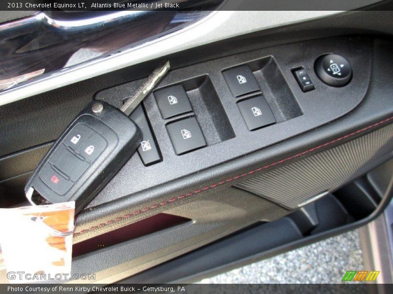 Atlantis Blue Metallic / Jet Black 2013 Chevrolet Equinox LT