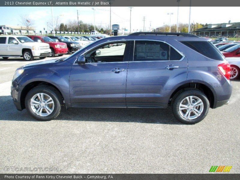 Atlantis Blue Metallic / Jet Black 2013 Chevrolet Equinox LT