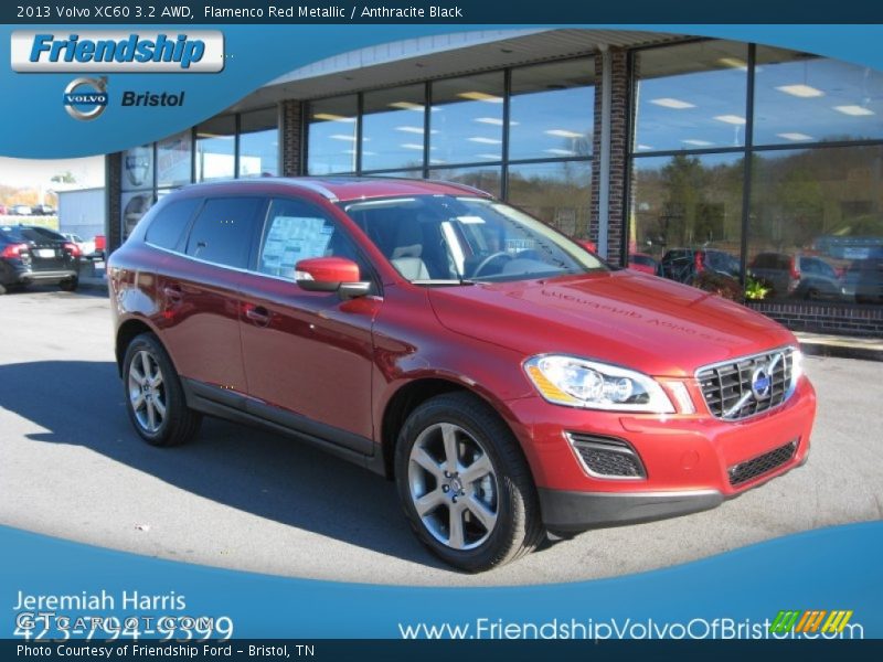 Flamenco Red Metallic / Anthracite Black 2013 Volvo XC60 3.2 AWD