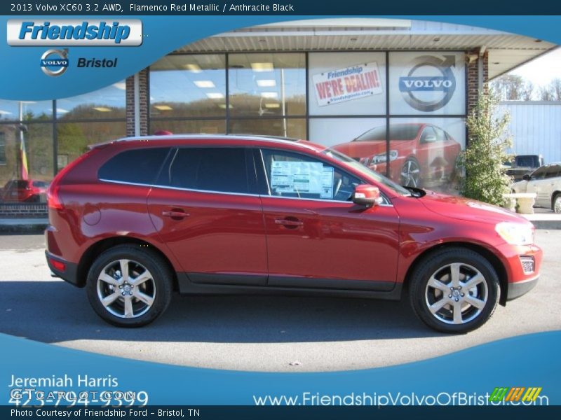 Flamenco Red Metallic / Anthracite Black 2013 Volvo XC60 3.2 AWD