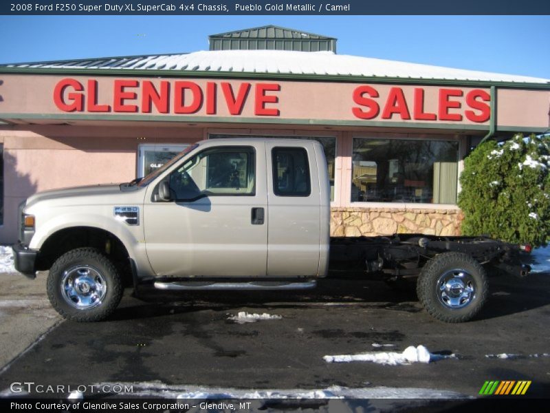 Pueblo Gold Metallic / Camel 2008 Ford F250 Super Duty XL SuperCab 4x4 Chassis