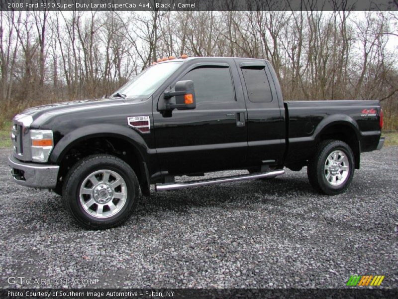 Black / Camel 2008 Ford F350 Super Duty Lariat SuperCab 4x4