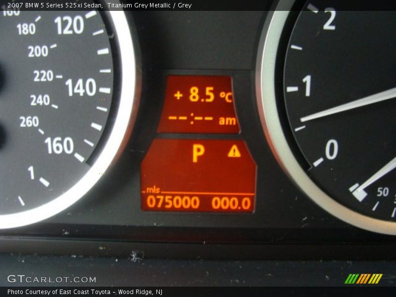 Titanium Grey Metallic / Grey 2007 BMW 5 Series 525xi Sedan