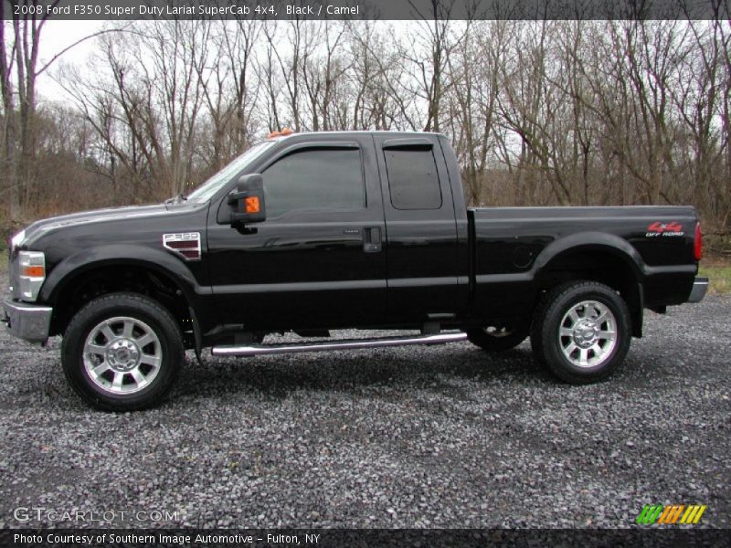 Black / Camel 2008 Ford F350 Super Duty Lariat SuperCab 4x4