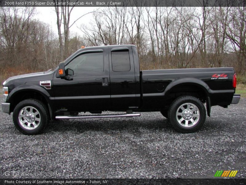 Black / Camel 2008 Ford F350 Super Duty Lariat SuperCab 4x4