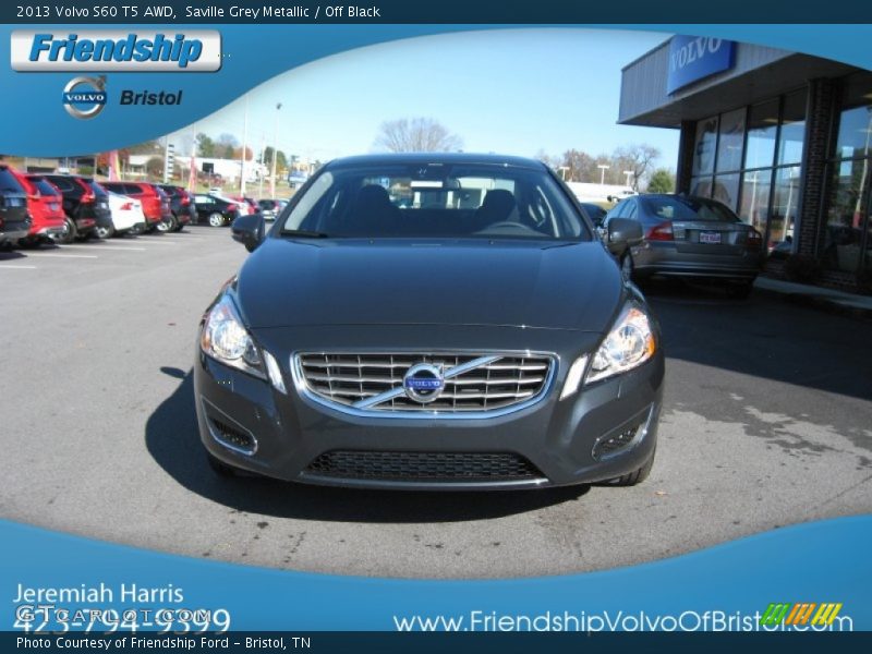 Saville Grey Metallic / Off Black 2013 Volvo S60 T5 AWD