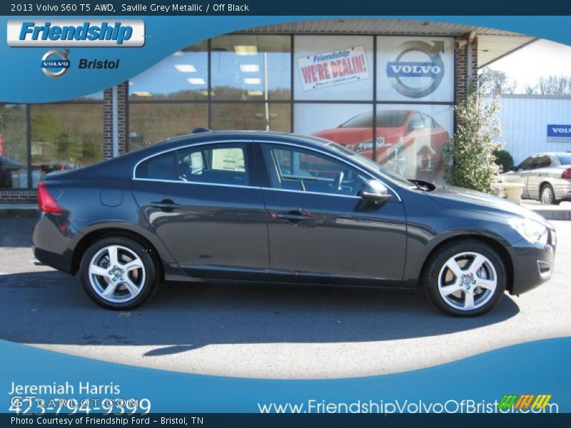 Saville Grey Metallic / Off Black 2013 Volvo S60 T5 AWD