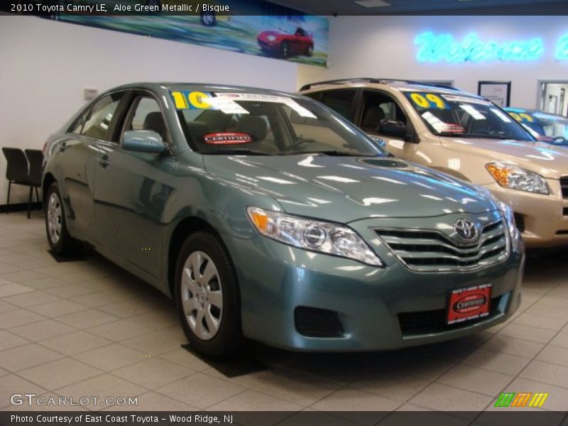 Aloe Green Metallic / Bisque 2010 Toyota Camry LE