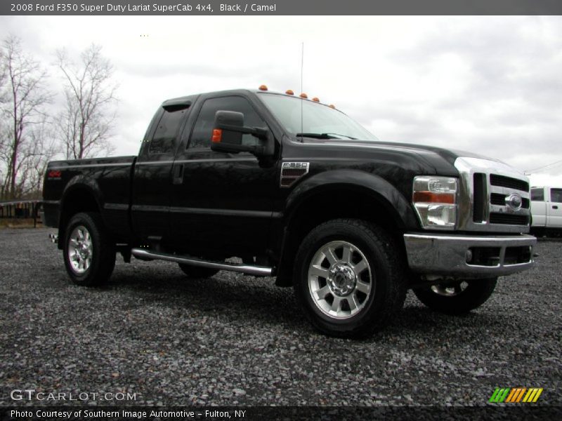 Black / Camel 2008 Ford F350 Super Duty Lariat SuperCab 4x4