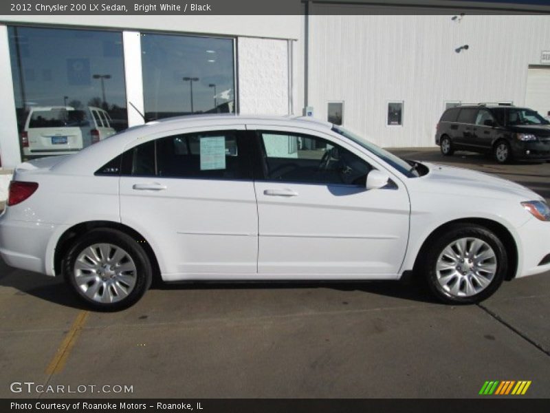 Bright White / Black 2012 Chrysler 200 LX Sedan