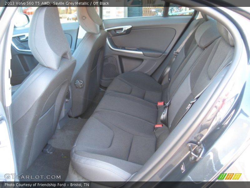 Rear Seat of 2013 S60 T5 AWD