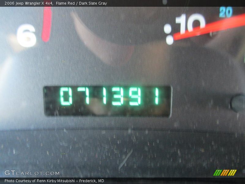 Flame Red / Dark Slate Gray 2006 Jeep Wrangler X 4x4