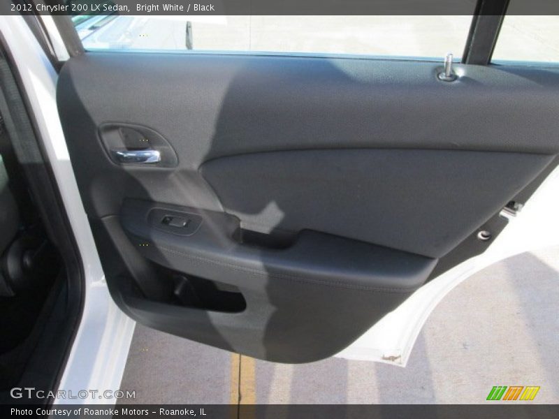 Bright White / Black 2012 Chrysler 200 LX Sedan