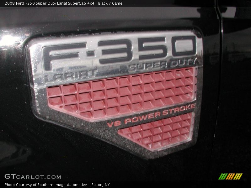 Black / Camel 2008 Ford F350 Super Duty Lariat SuperCab 4x4