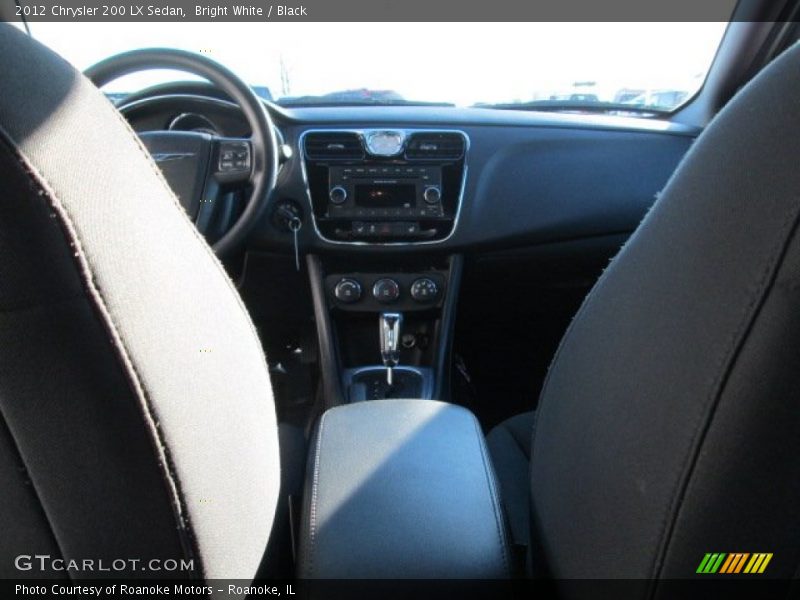 Bright White / Black 2012 Chrysler 200 LX Sedan