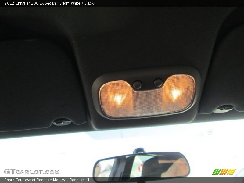 Bright White / Black 2012 Chrysler 200 LX Sedan