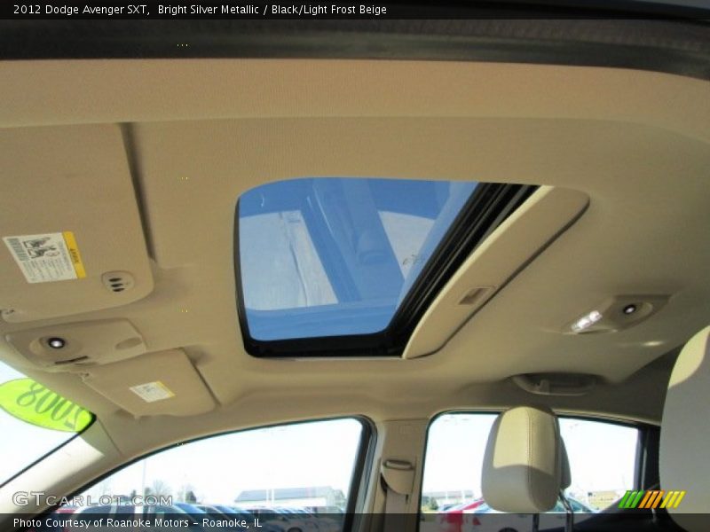 Bright Silver Metallic / Black/Light Frost Beige 2012 Dodge Avenger SXT