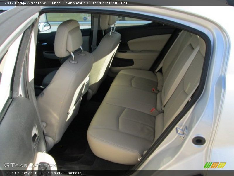 Bright Silver Metallic / Black/Light Frost Beige 2012 Dodge Avenger SXT