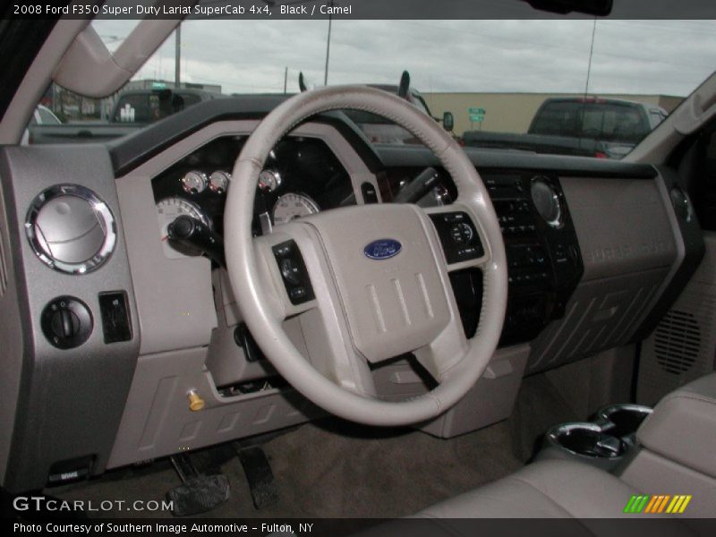 Black / Camel 2008 Ford F350 Super Duty Lariat SuperCab 4x4