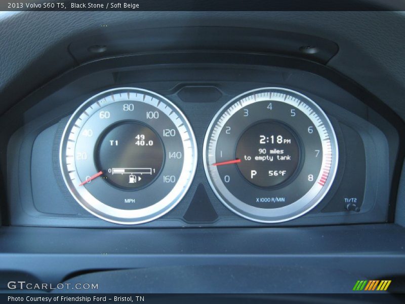 Black Stone / Soft Beige 2013 Volvo S60 T5