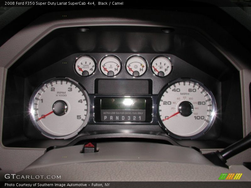 Black / Camel 2008 Ford F350 Super Duty Lariat SuperCab 4x4