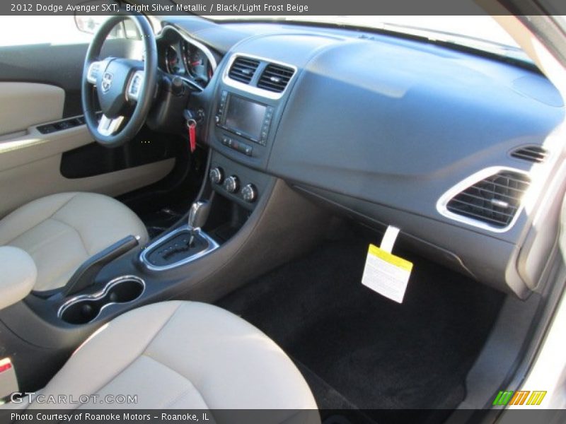Bright Silver Metallic / Black/Light Frost Beige 2012 Dodge Avenger SXT
