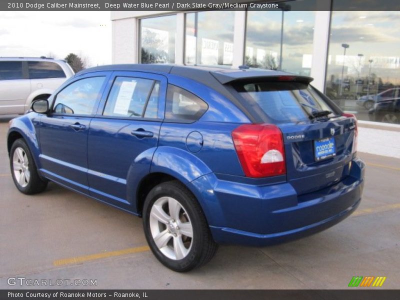 Deep Water Blue Pearl / Dark Slate Gray/Medium Graystone 2010 Dodge Caliber Mainstreet