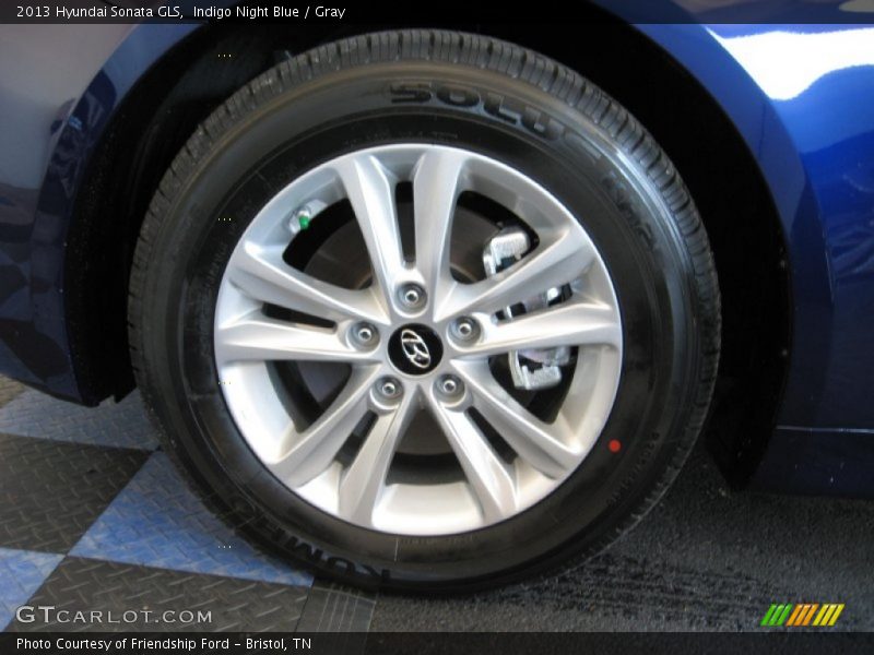 Indigo Night Blue / Gray 2013 Hyundai Sonata GLS