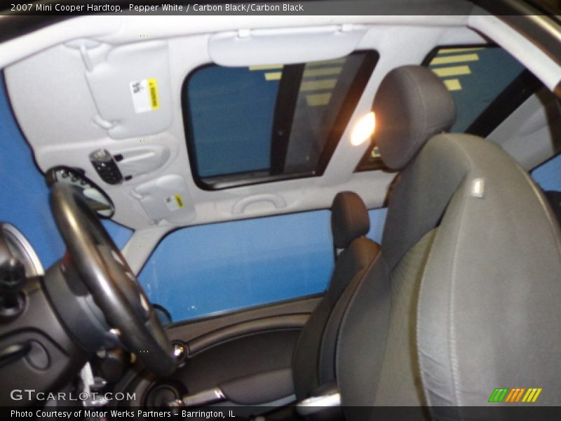 Pepper White / Carbon Black/Carbon Black 2007 Mini Cooper Hardtop