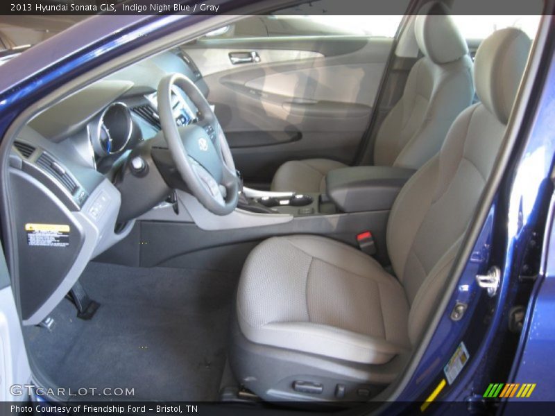 Indigo Night Blue / Gray 2013 Hyundai Sonata GLS