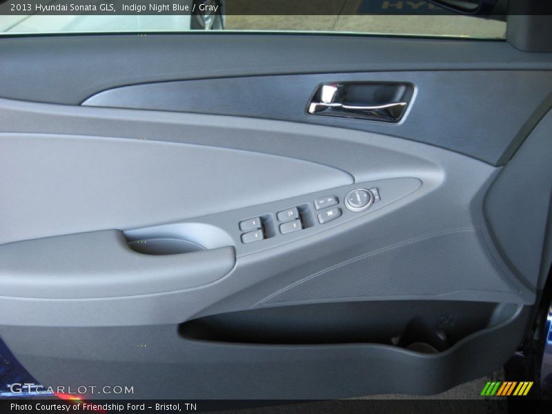 Indigo Night Blue / Gray 2013 Hyundai Sonata GLS