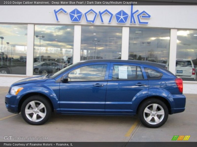 Deep Water Blue Pearl / Dark Slate Gray/Medium Graystone 2010 Dodge Caliber Mainstreet