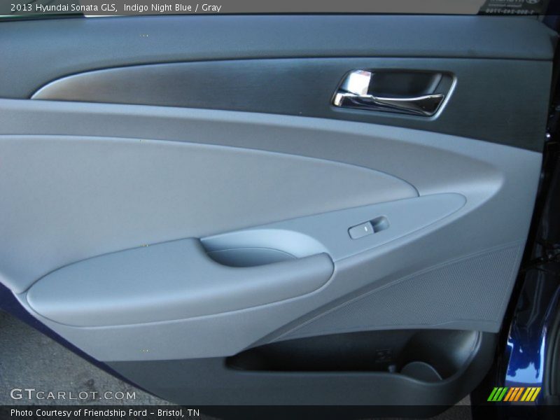Indigo Night Blue / Gray 2013 Hyundai Sonata GLS