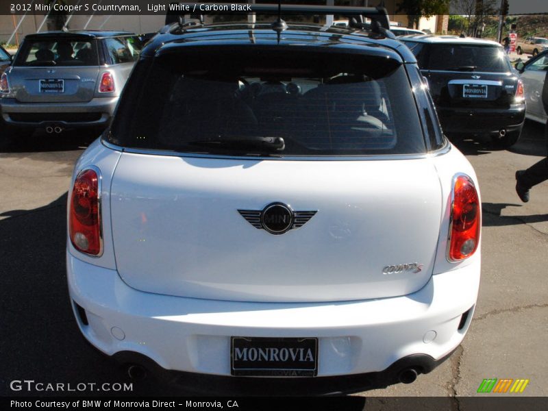 Light White / Carbon Black 2012 Mini Cooper S Countryman