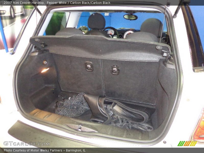 Pepper White / Carbon Black/Carbon Black 2007 Mini Cooper Hardtop