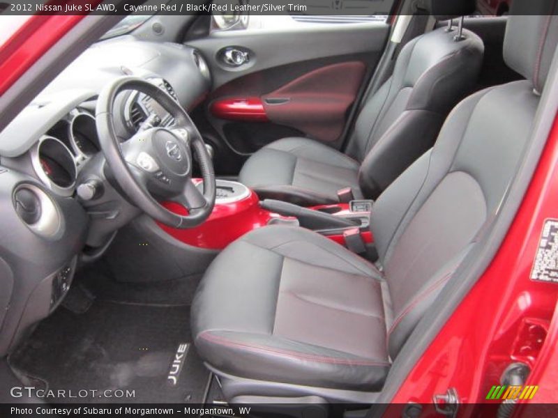 Cayenne Red / Black/Red Leather/Silver Trim 2012 Nissan Juke SL AWD