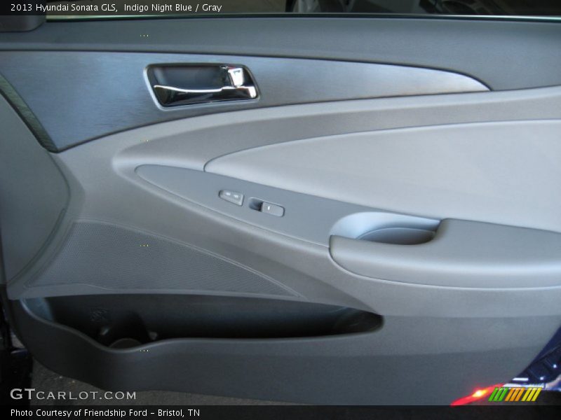 Indigo Night Blue / Gray 2013 Hyundai Sonata GLS