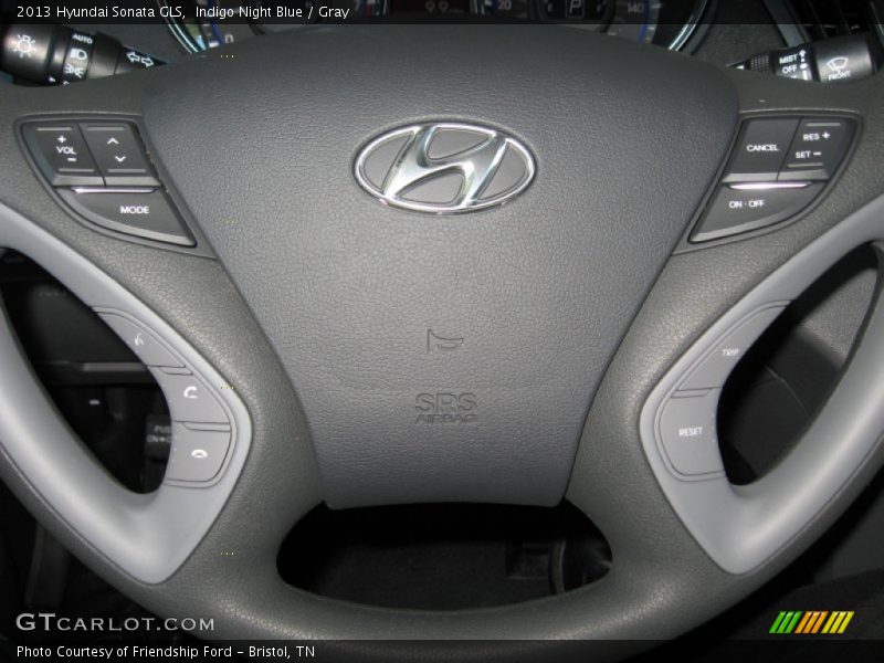 Indigo Night Blue / Gray 2013 Hyundai Sonata GLS
